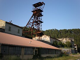 The pithead of the former Alès mine