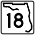 State Road 18 marker