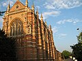 Keble College Chapel on the south side of Keble Road, viewed from Parks Road