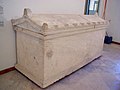 Grand marble sarcophagus