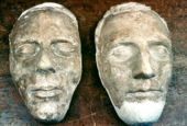 Death masks of Joseph and Hyrum Smith