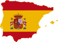 Flag map of Greater Spain