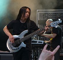 Myung performing with Dream Theater in 2007