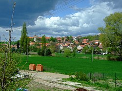 View towards the village