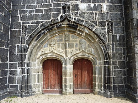 The west door of the church