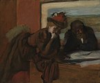 The Conversation (1885) by Edgar Degas. Prospérie on the left.