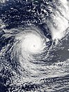 Satellite image of Cyclone Gita