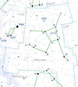 WISE 1741+2553 is located in the constellation Hercules.