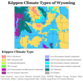 Image 29Köppen climate types of Wyoming, using 1991-2020 climate normals (from Wyoming)
