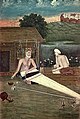Saint Kabir Saheb as a weaver (A painting-1825)