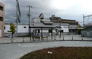 The west entrance of Kintetsu Kōriyama Station