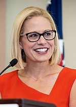 Photograph of Kyrsten Sinema, the current senior senator from Arizona