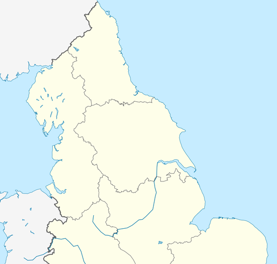2013 Rugby League World Cup is located in Northern England