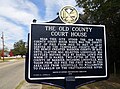 This historic marker denotes the former location of the Pike/Barbour County courthouse in Louisville.