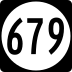 State Route 679 marker