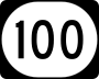 Iowa Highway 100 marker