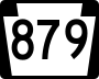 Pennsylvania Route 879 marker