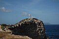 Cross at the Pointe des Châteaux and La Désirade out far
