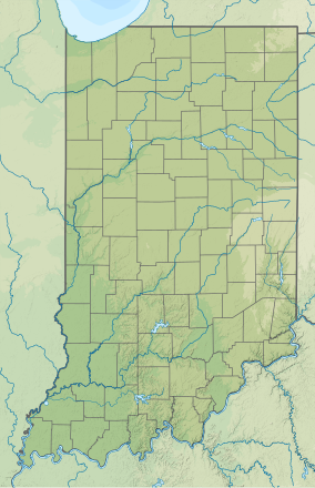 Map showing the location of Deam Lake State Recreation Area