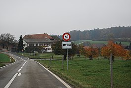 Iffwil village entrance
