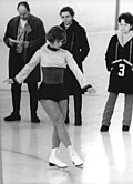 Sonja Morgenstern skating a compulsory figure