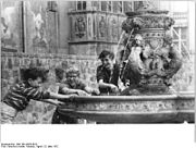 Playing at the fountain in 1972