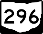 State Route 296 marker