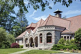 Historic Pequot Library, founded in 1887, Southport