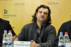 Lukas at a press conference in 2011