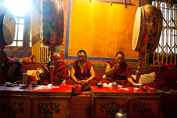 Monks and drums