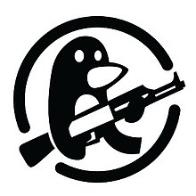 Ephixa's logo, depicting a penguin holding a rifle