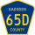 County Road 65D marker