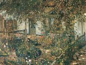 Blooming Cottage Garden (1904), oil on canvas, 76 x 100 cm., Museum Wiesbaden