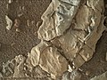 "Unnamed-20180102" curious rock shapes (bio or geo?) on Mars – as viewed by Curiosity (January 2, 2018).[24][25]