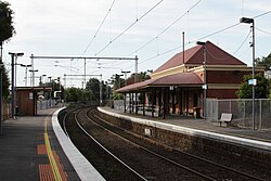 Ascot Vale station on the Craigieburn line.