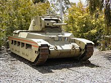 Colour photo of a tank