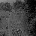 The approach to Torrington from Watergate Halt and the site of the old wooden viaduct in June 1969.