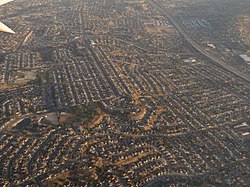 2014 aerial photo of the border of Jamacha-Lomita and Spring Valley