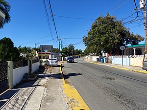 A stretch of PR-5510 in Barrio Capitanejo, looking south