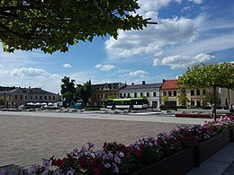 Plac Kościuszki, main square of Tomaszów Mazowiecki