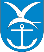Coat of arms of Lillesand Municipality (1954-1987)