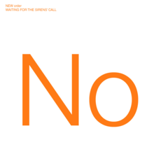 An orange "No" on a plain white background