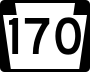 Pennsylvania Route 170 marker
