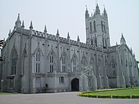 St. Paul's CNI Cathedral, Calcutta is one of the finest examples of Gothic Revival architecture in India.[162]