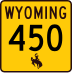 Wyoming Highway 450 marker