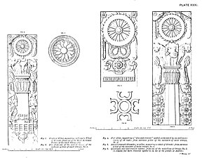 Various decorative elements of Stupa No.2, Sanchi.