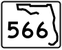State Road 566 marker