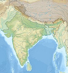 Map showing the location of Khambhalida Caves