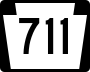 Pennsylvania Route 711 marker