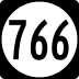 State Route 766 marker